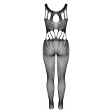 Women’s Sexy See Through Hollow Out Mesh Jumpsuit Lingerie