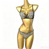 Women Rhinestone One Piece Swimwear