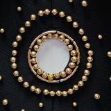 Women Halter Neck Hollow Sexy Beaded Bandage Maxi Dress