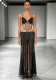 Women Sexy Chain Hollow Out Dress