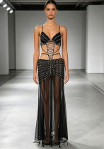 Women Sexy Chain Hollow Out Dress Women Sexy Chain Hollow Out Dress