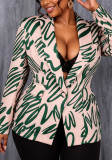 Women Autumn Printed Blazer