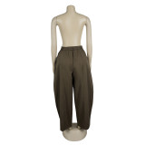Career Casual Loose Wide-Leg Pants