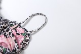 Women Summer Sexy Sleeveless Strap Leopard Print Dress