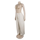 Career Casual Loose Wide-Leg Pants