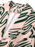 Women Autumn Printed Blazer
