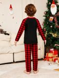 Women’s Christmas Family Matching Black Superhero Printed Pajama Set for Family of Four
