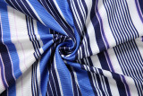 Women’s Fall Off Shoulder Striped Color Block Printed Top