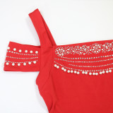 Women Off Shoulder Strap Dress