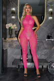 Women Open Crotch Backless Mesh Sexy Bodysuit Lingerie
