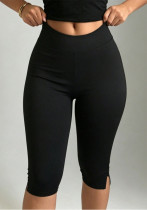 Women American Style Solid Knee-Length Shorts Women American Style Solid Knee-Length Shorts