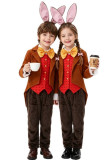 Halloween Kids Alice in Wonderland March Hare Cosplay Stage Performance Role Play Costume