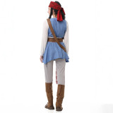 Halloween Medieval Caribbean Pirate Cosplay Pirate Captain Costume