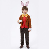 Halloween Kids Alice in Wonderland March Hare Cosplay Stage Performance Role Play Costume