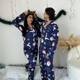 Women’s Christmas Printed Shirt Family Homewear Pajama Set