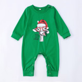 Women’s Christmas Plaid Printed Cotton Family Pajama Two-Piece Set