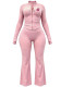 Women’s Fall Printed Slim Fit Two-Piece Pants Set