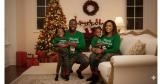 Women’s Christmas Letter Print Long Sleeve Plaid Family Pajama Set