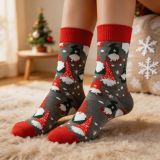 Unisex Fall Winter Christmas Cartoon Mid-Calf Holiday Socks