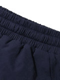 Women’s Spring Fall Casual Contrast Zip-Up JJacket Shorts Two-Piece Sports Set
