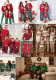 Women’s Christmas Letter Print Long Sleeve Plaid Family Pajama Set