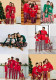 Women’s Christmas Plaid Printed Cotton Family Pajama Two-Piece Set