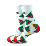 Plus Size Fall Winter Christmas Mid-Calf Gift Socks Cute Cartoon Holiday Socks