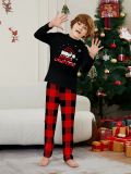 Women’s Santa Claus Print Christmas Family Pajama Set