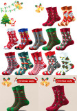 Plus Size Fall Winter Christmas Mid-Calf Gift Socks Cute Cartoon Holiday Socks