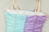 Women’s Formal Party Short Slim Fit Bodycon Strap Fashion Color Block Dress