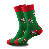 Unisex Fall Winter Christmas Cartoon Mid-Calf Holiday Socks