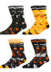 Unisex Fall Winter Plus Size Halloween Skull Claw Jacquard Mid-Calf Socks
