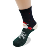 Unisex Fall Winter Christmas Cartoon Mid-Calf Holiday Socks