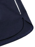 Women’s Spring Fall Casual Contrast Zip-Up JJacket Shorts Two-Piece Sports Set