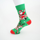 Unisex Fall Winter Plus Size Christmas Mid-Calf Cartoon Holiday Socks