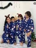 Women’s Christmas Printed Shirt Family Homewear Pajama Set