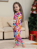 Women’s Santa Claus Print Christmas Family Pajama Set