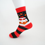 Unisex Fall Winter Plus Size Christmas Mid-Calf Cartoon Holiday Socks