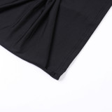 Women’s Fall Off Shoulder Long Sleeve Ribbon Slim Fit Chic Short Dress