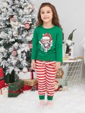 Women’s Christmas Plaid Printed Cotton Family Pajama Two-Piece Set