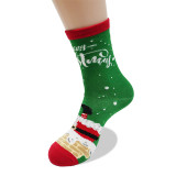 Unisex Fall Winter Christmas Cartoon Mid-Calf Holiday Socks