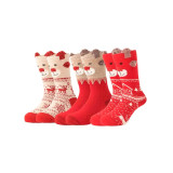 Unisex Fall Winter Christmas Gift Mid-Calf Cartoon Holiday Socks