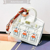 House Shaped Bag Charm Lipstick Pouch Earphone Bag Car Key Case