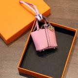 Coin Purse Charm PU Leather Keychain Earphone Bag Car Ornament