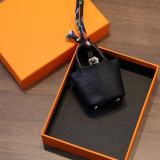 Coin Purse Charm PU Leather Keychain Earphone Bag Car Ornament