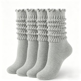 Women’s Ruffle Edge Knee-High Socks Cute Lace Trim Socks