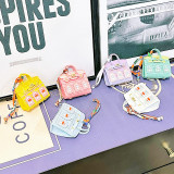 House Shaped Bag Charm Lipstick Pouch Earphone Bag Car Key Case