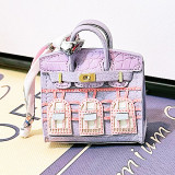 House Shaped Bag Charm Lipstick Pouch Earphone Bag Car Key Case