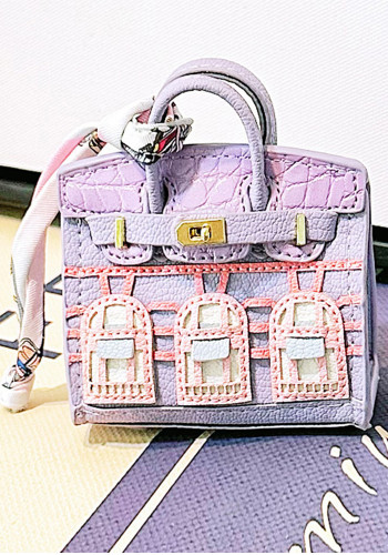 House Shaped Bag Charm Lipstick Pouch Earphone Bag Car Key Case