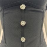 Women Sexy Halter Neck Tassel Bandage Bodycon Dress